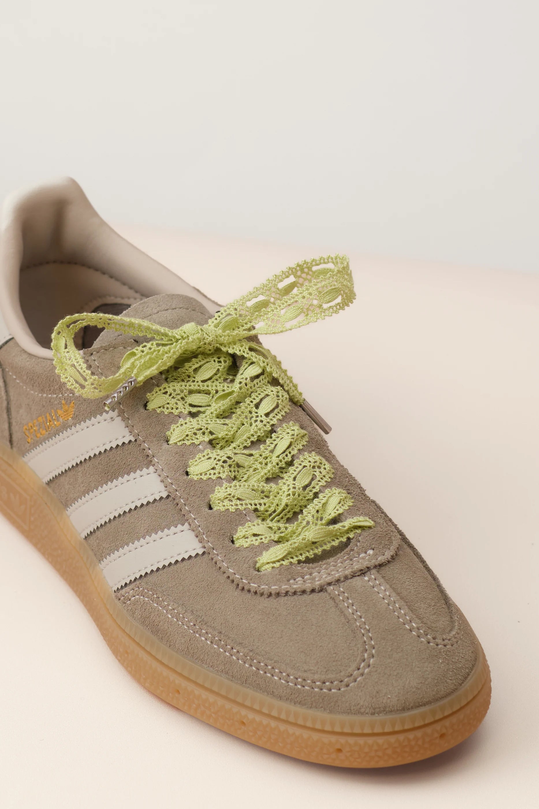 Senkels Pastel Green Crochet Shoelaces