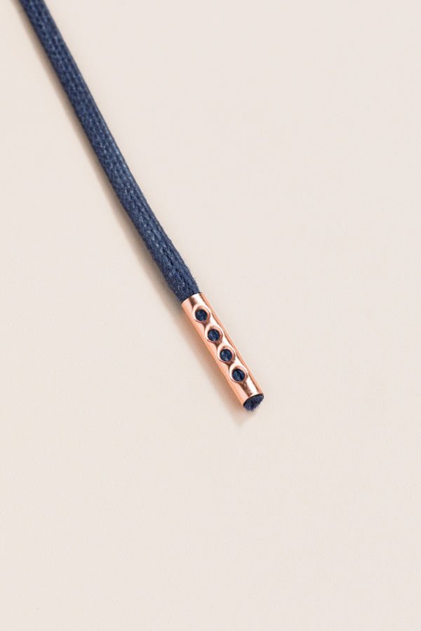 Dark Blue - Round Waxed Shoelaces | Senkels