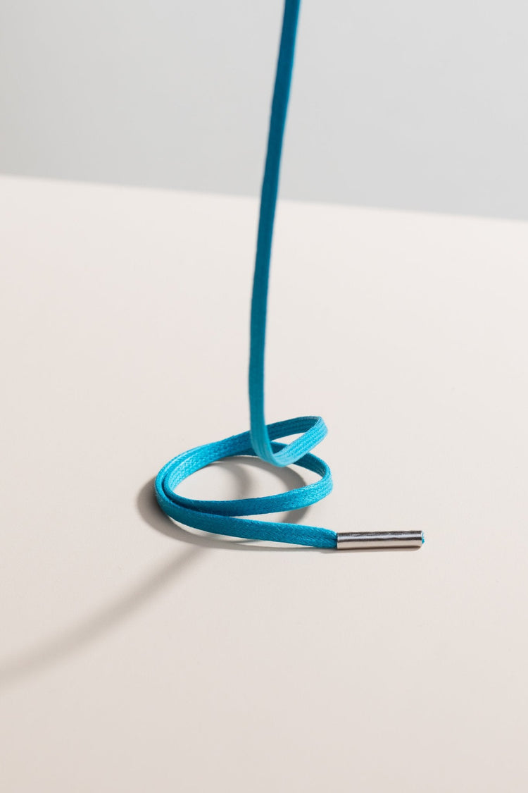 Petrol Blue - 3mm Flat Waxed Shoelaces